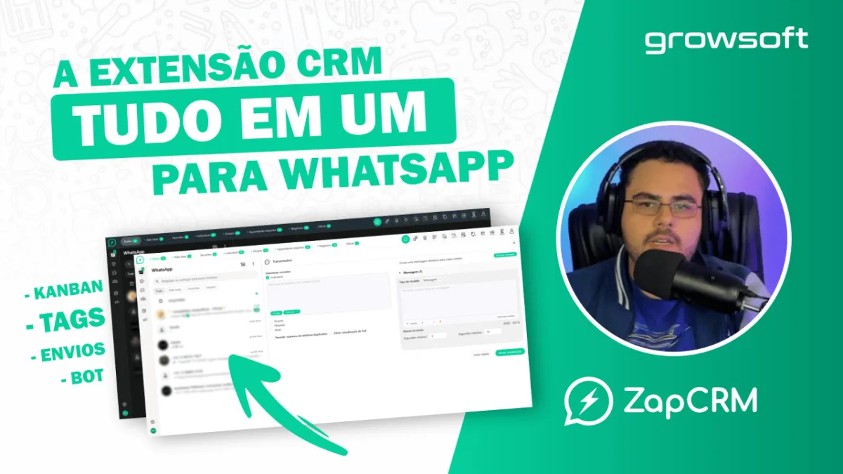 ZapCRM: A Extensão Definitiva para Automatizar e Organizar Seus Atendimentos no WhatsApp Web