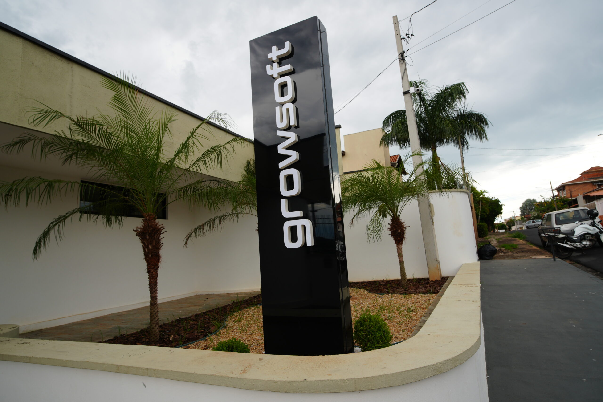 Fachada da sede da GrowSoft em Mococa, SP